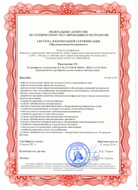 Приложение 2 к сертификату СДС.ССТ.ИСМ 3968.04-00022 (21.07.13)
