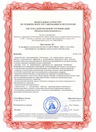 Приложение 8 к сертификату СДС.ССТ.ИСМ 3968.04-00022 (21.07.13)